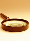 magnifying glass - sepia
