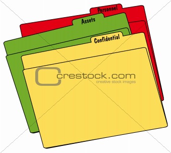 colorful file folders