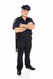 Policeman - Full Body Isolated
