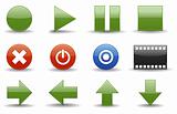 Media player icons | Glossy series part 3