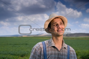 farmer in the fields