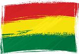 Grunge Bolivia flag