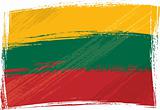 Grunge Lithuania flag