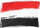 Grunge Yemen flag