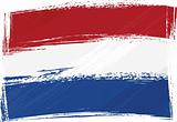 Grunge Netherlands flag