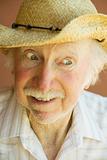 Senior Citizen Man in a Cowboy Hat