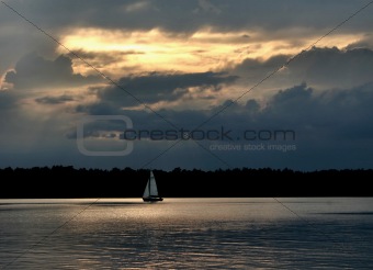 sailboat against the sky