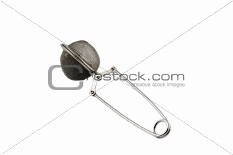 Classic tea infuser isolated on white background