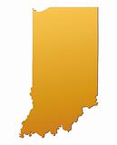 Indiana (USA) map