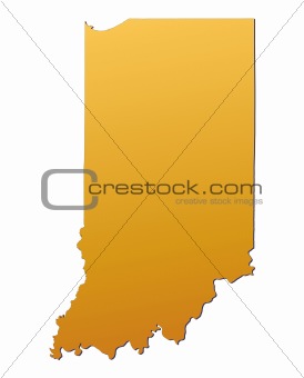Indiana (USA) map