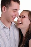 attractive affectionate young couple