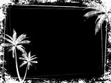 grunge palm tree background