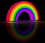 glowing rainbow
