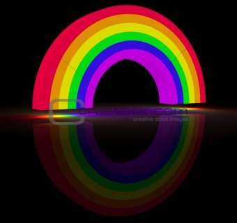 glowing rainbow