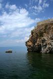 Ohrid lake scene in Macedonia