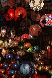 Turkish lamps in Grand Bazaar, Istanbul, Turkey