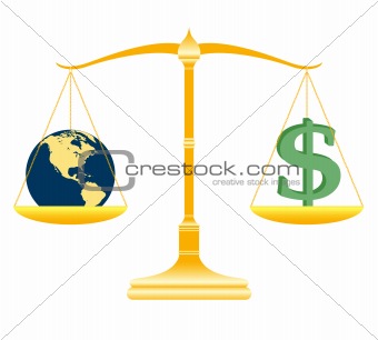 Earth-money scale