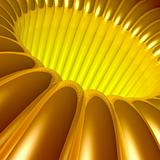 Gold 3d Tunnel