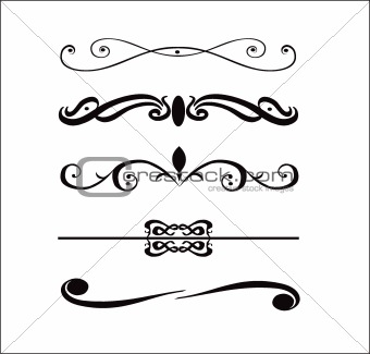 Abstract vector design elements ,borders ,frames