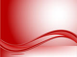 red flowing waves