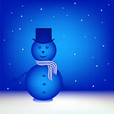 blue snowman