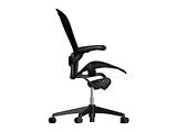 Black office chair - side view.
