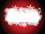 snowflake note red