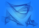  Blue abstract background - vector