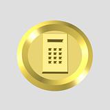 gold calculator icon