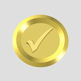 gold check icon