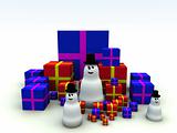 Snowman and Christmas Presents 7