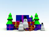Snowman and Christmas Presents 11