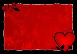 Red Hot Heart Background