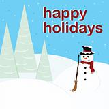 Happy Holidays - Snowman