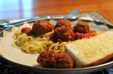 Spaghetti and Meatball Meal