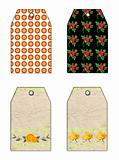 floral gift tags