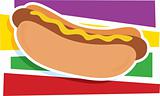 Hot Dog Graphic