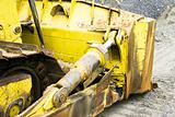 Metal plate of a bulldozer 