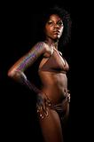 African bikini model