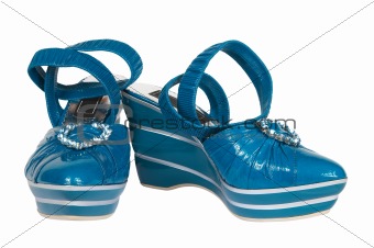 Female shoes with a platform