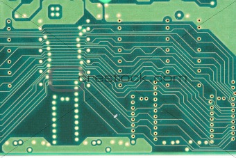 Back of a circuit board