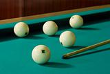 Billiard-balls and cue