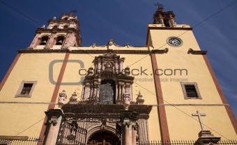 Steeples Door Bells Basilica Guanajuato Mexico