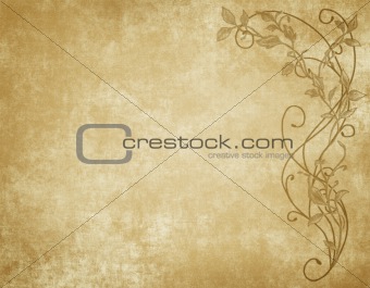 floral paper or parchment