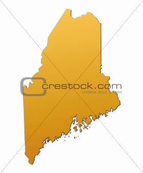 Maine (USA) map
