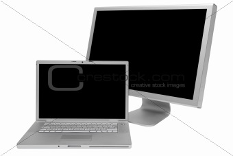 laptop and display