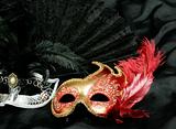 beautiful and mysterious carnival mask