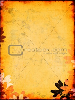 grungy floral backdrop