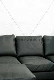 Soft black sofa