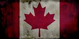 Grunge canadian flag